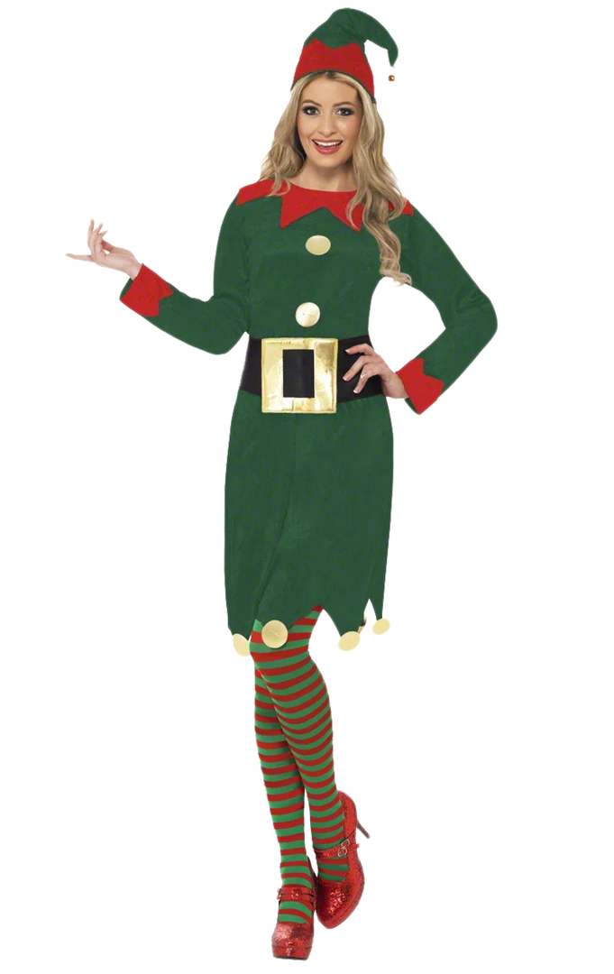 Smiffys Womens Classic Elf Costume 3 Smiffys Womens Classic Elf Costume