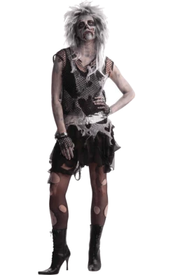 Bristol Novelty Zombie Punk Woman Costume