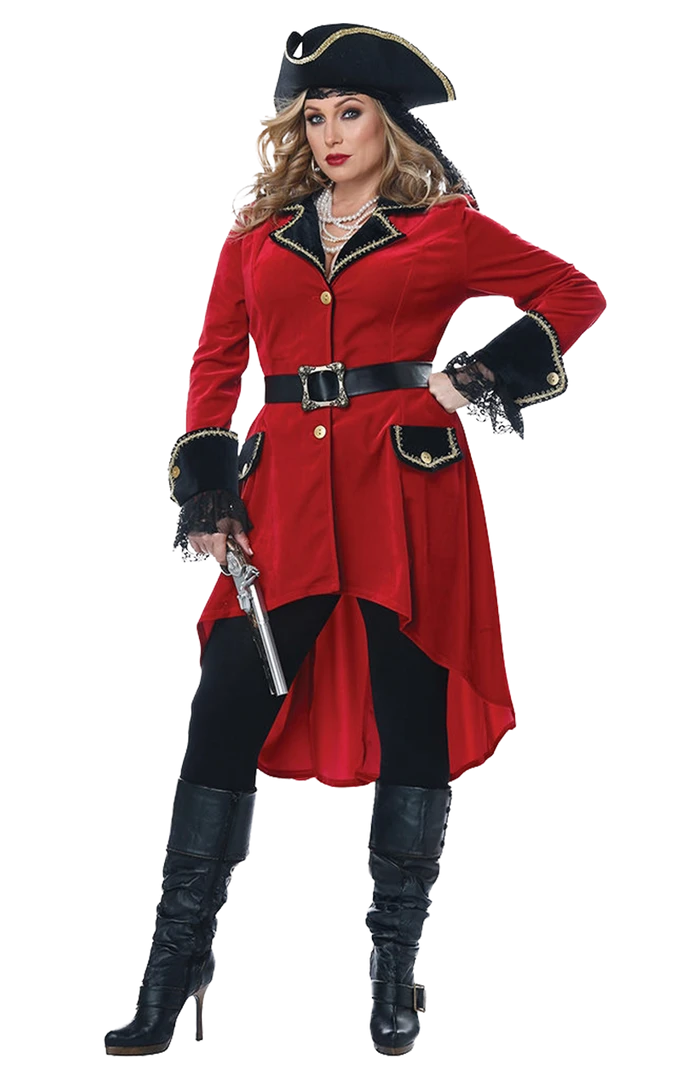 California Costumes Book Characters Womens Plus Size Captain Hook Costume 3 California Costumes Book Characters Womens Plus Size Captain Hook Costume