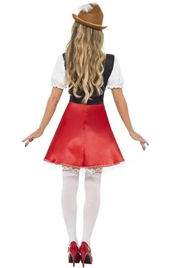 Smiffys Womans Red Bavarian Costume Around The World