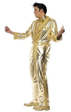 Smiffys Elvis Gold Suit Costume American / USA