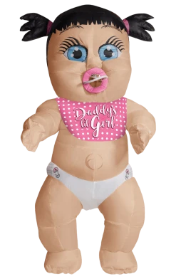 Rubies Inflatable Costumes Adult Giant Inflatable Baby Girl Costume