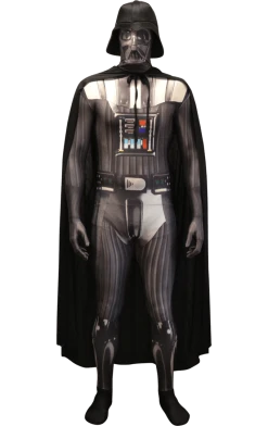 Body Republic Book Characters Adult Darth Vader Zappar Morphsuit Outfit