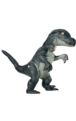 Rubies Adult Blue The Inflatable Raptor Dinosaur Costume Animals