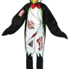 Rasta Imposta Adult Zombie Penguin Costume Animals