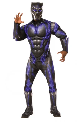 Rubies Mens Black Panther Battle Costume