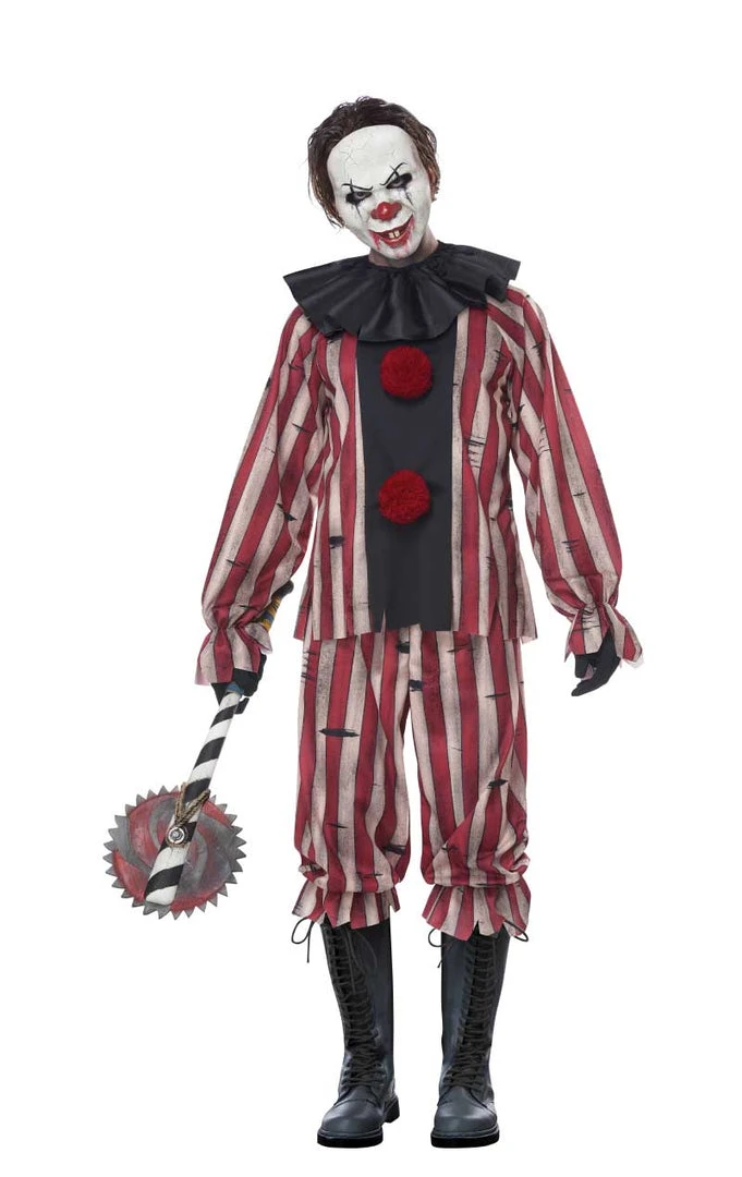 California Costumes Mens Plus Size Nightmare Clown Costume 4 California Costumes Mens Plus Size Nightmare Clown Costume