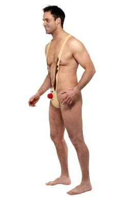 Smiffys Costumes Under £20 Mens Rudolf Mankini Costume