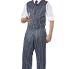 California Costumes Mens 1920s Pinstripe Mobster Costume All Decades /Era Costumes