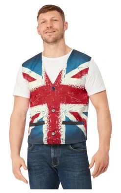 Generic Mens Union Jack Waistcoat