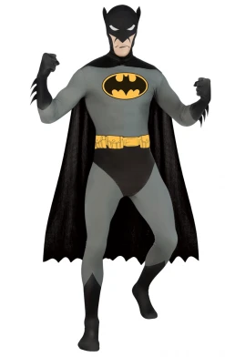 Rubies Book Characters Mens Second Skin Batman Costume