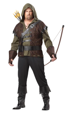 California Costumes Mens Plus Size Robin Hood Costume Book Characters