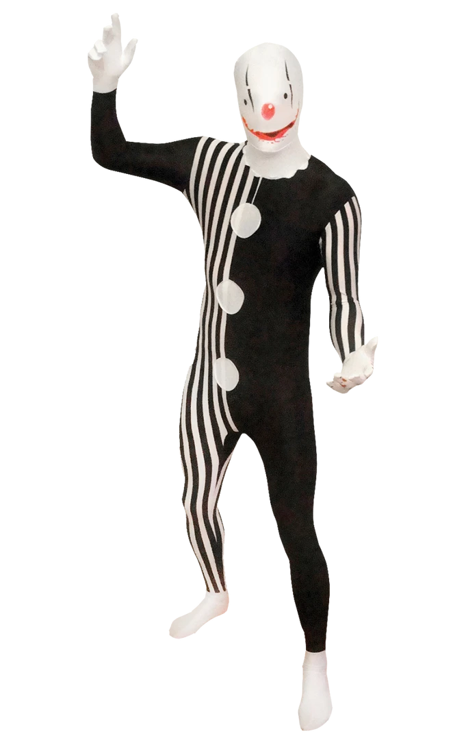 Body Republic Killer Clown Morphsuit Costume 3 Body Republic Killer Clown Morphsuit Costume