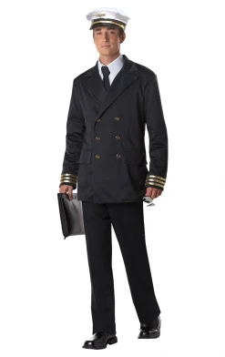 California Costumes Adult Retro Commercial Pilot Costume