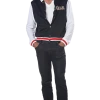 California Costumes Mens Letterman Jacket Zombie Costume