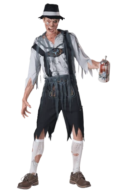InCharacter Costumes Halloween Mens Oktoberfeast Zombie Costume