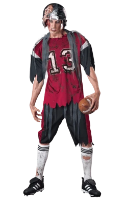 InCharacter Costumes Mens American Football Zombie Costume