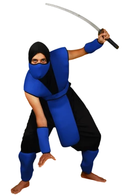 Body Republic Snake Eyes Ninja - Blue Costume