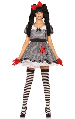 Leg Avenue Dolls Womens Wind Me Up Doll Costume