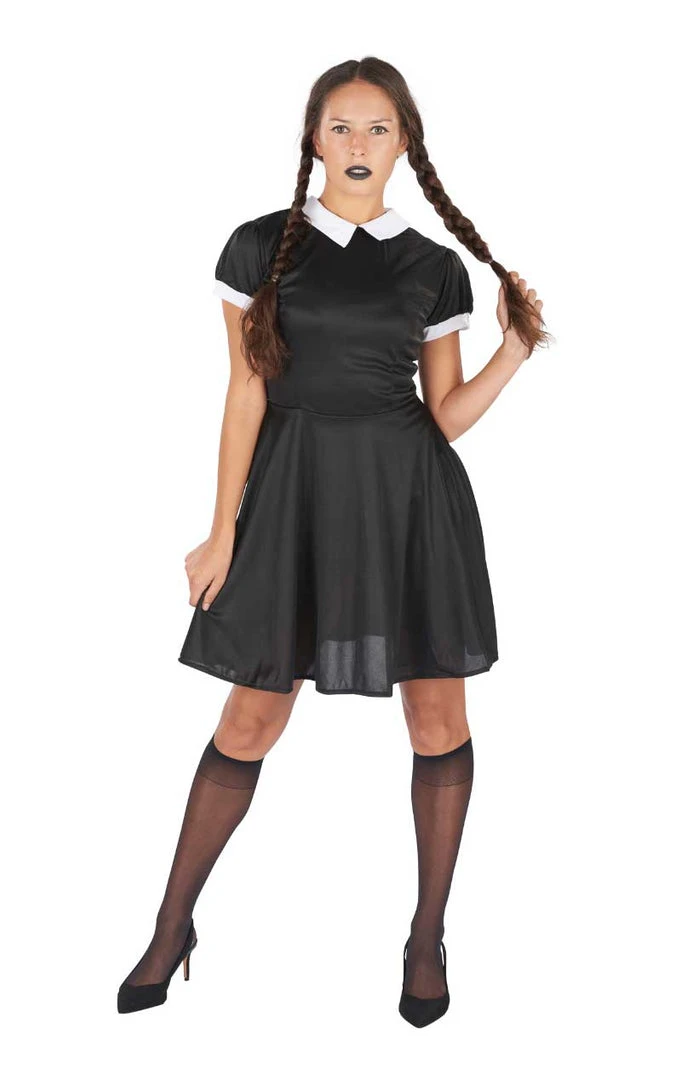 Orion Costumes Womens 90s Wednesday Addams Costume Cartoons 3 Orion Costumes Womens 90s Wednesday Addams Costume Cartoons