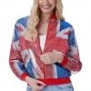Generic Womens Union Jack Sequin Bomber Jacket Around The World 1 Generic Womens Union Jack Sequin Bomber Jacket Around The World