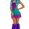 Generic Womens Fuzzy Frankie Monster Costume Aliens