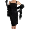 Generic All Decades /Era Costumes Black Roaring 20s Girl Costume