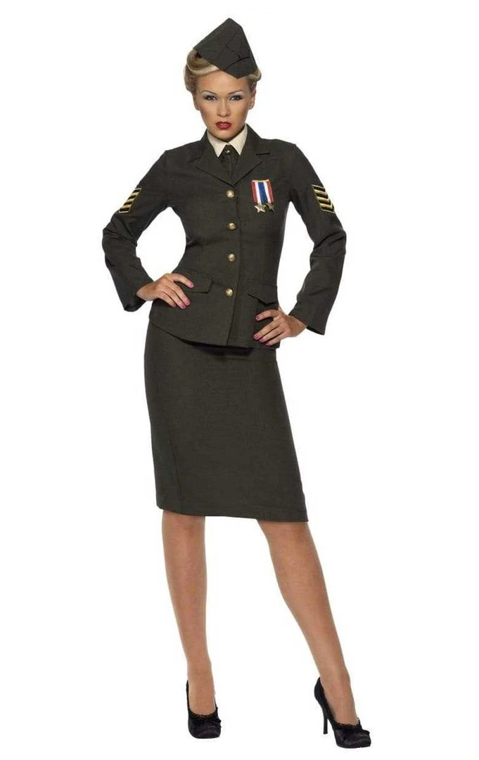 Smiffys Womens Wartime Military Officer Costume 3 Smiffys Womens Wartime Military Officer Costume