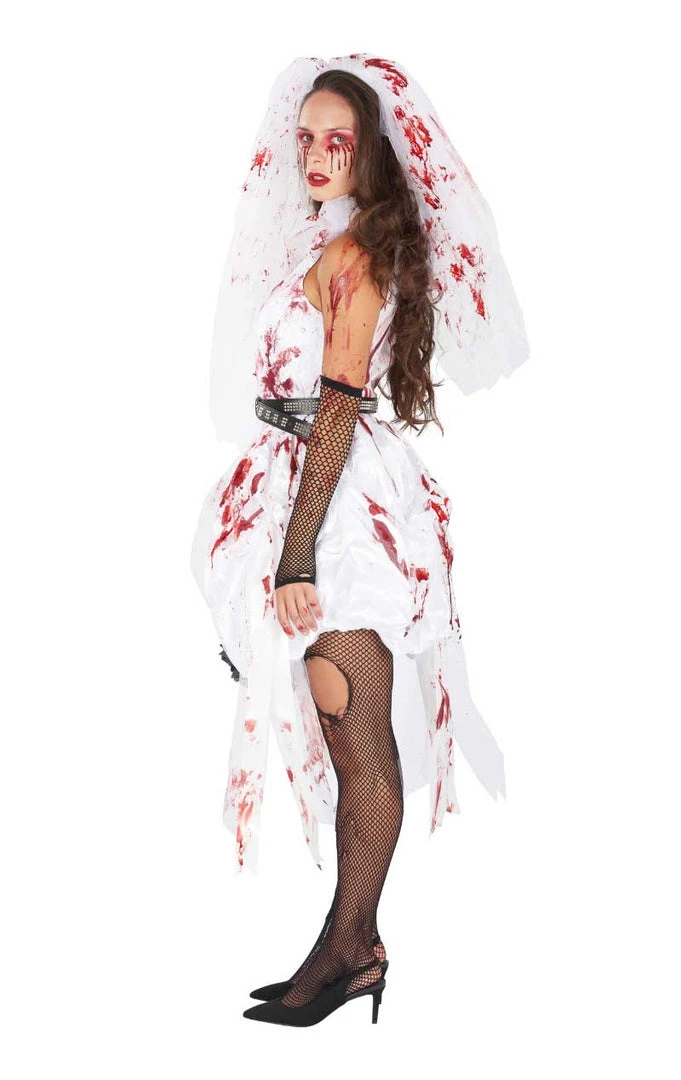 Generic Wedding Womens Bloody Bride Halloween Costume 4 Generic Wedding Womens Bloody Bride Halloween Costume