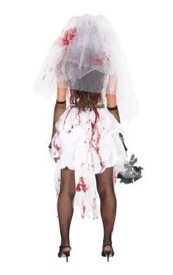 Generic Wedding Womens Bloody Bride Halloween Costume 8 Generic Wedding Womens Bloody Bride Halloween Costume