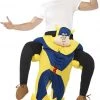Smiffys Adult Bananaman Piggy Back Costume Novelty