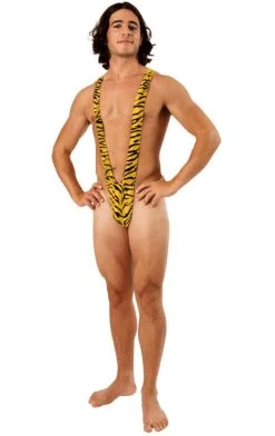 Orion Costumes Adult Tiger Print Borat Mankini