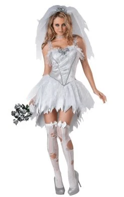 InCharacter Costumes Womens Bloodless Bride Halloween Costume Wedding