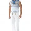 Smiffys Mens Fever French Sailor Costume Military