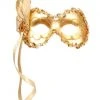 Generic Masquerade Ball Gold Masquerade Facepiece