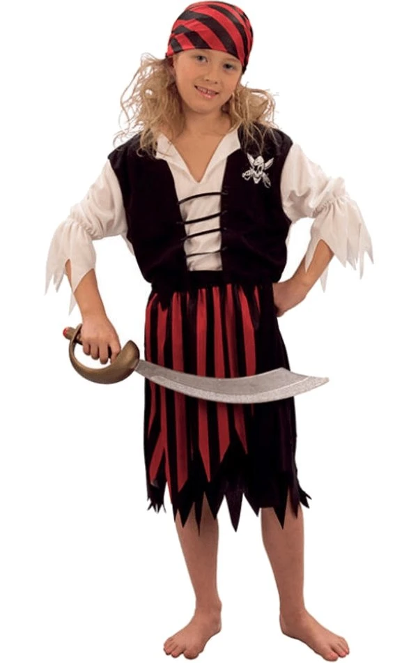 Bristol Novelty Kids Pirate Cutie Costume 3 Bristol Novelty Kids Pirate Cutie Costume