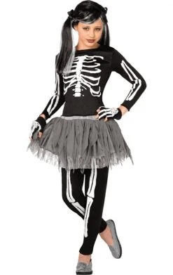 Palmer Halloween Kids White Skeleton Costume