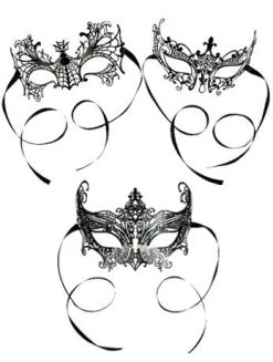Generic Masquerade Ball Lace Black Mask