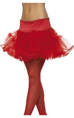Smiffys Carnival Tulle Red Petticoat