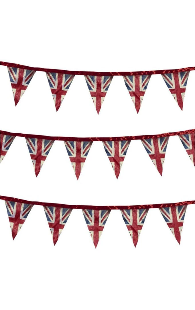 Generic Union Jack Fabric Bunting Decoration British / UK 3 Generic Union Jack Fabric Bunting Decoration British / UK
