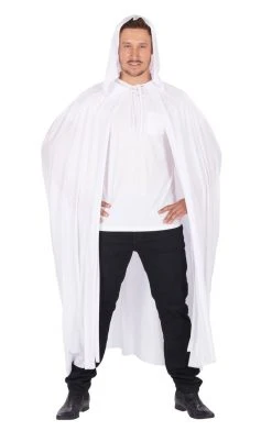 Generic Unisex White Hooded Cape Angels