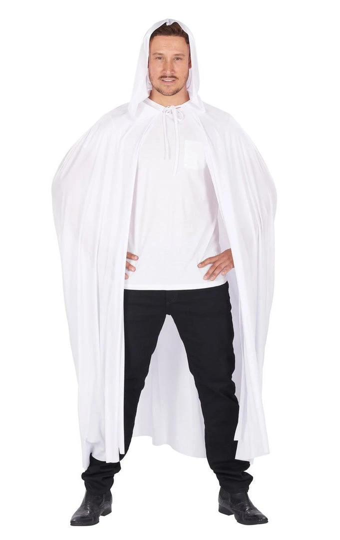 Generic Unisex White Hooded Cape Angels 4 Generic Unisex White Hooded Cape Angels