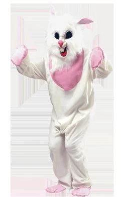 Bristol Novelty White Creepy Bunny Costume Animals